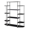 thumbnail image 2 of Convenience Concepts Designs2Go Meuble de Rangement Mural Décor d'Étagère, Bois (Noir), 2 of 5