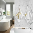 thumbnail image 7 of GZHJMY Letter K Cotton Towels Set 2 Pcs Absorbent Hand Towel Face Towels Kitchen Towels Bath Towels for Bathroom Laundry Room Kitchen 16 x 28 Inches, 7 of 7