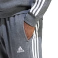 thumbnail image 3 of Pantalones de forro polar adidas Essentials de 3 rayas con dobladillo abierto, para hombre, 3 of 3