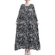 thumbnail image 1 of Vestido vintage de mujer de manga larga estampado de gran tamaño boho casual vestido de vacaciones Tomshoo Vestido, 1 of 2