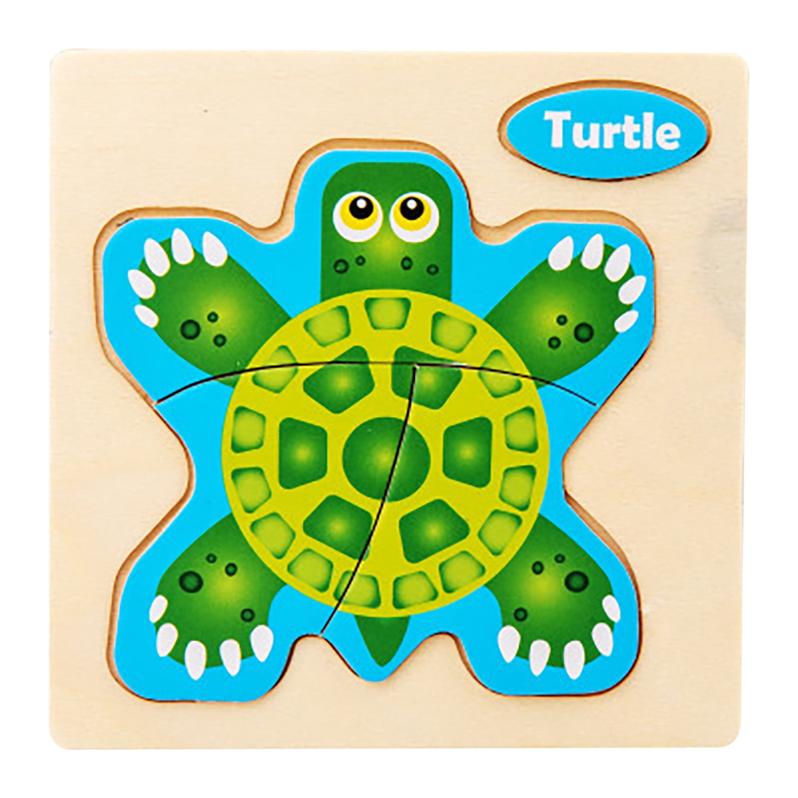 Wooden Puzzle 0.03 Young Children Kids Ocean Animal Traffic Dinosaur Puzzle Toys 