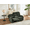 D-Dark Green, variant on Ebello Manual Recliner Loveseat, Extra Wide Soft Fabric Overstuffed 2-Seat Reclining Sofa with Cup Holders for Living Room & Home Theater, Navy