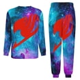 thumbnail image 6 of Fairy Tail Men's Lounge Pajamas Set 2-Piece Crew Neck Sleepwear Soft Long Sleeve Top & Pants for Sleep, Home & Vacation 2XL, 6 of 8