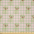 thumbnail image 2 of Ambesonne Yellow Lab Fabric by the Yard Microfiber, Pastel Funny Labrador, 5 Yards, Baby Pink Beige Vermilion, 2 of 2