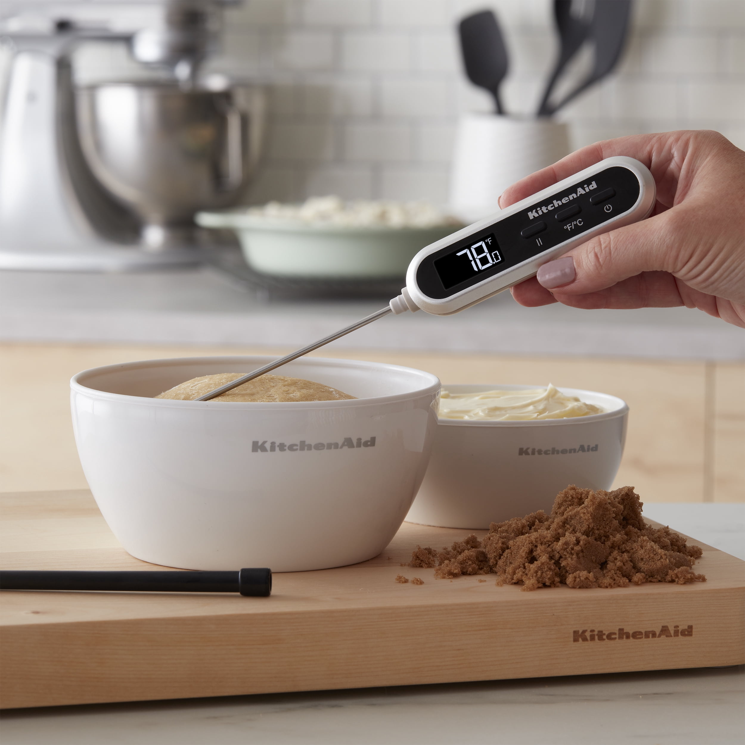 KitchenAid Rapid Response Digital Food Thermometer, -4F to 482F/-20C to 250C, Black, KQ905