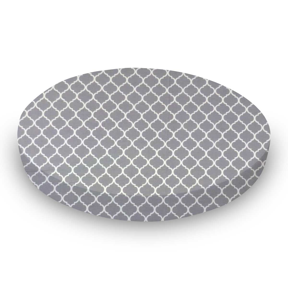 SheetWorld Fitted 100% Cotton Percale Oval Crib Sheet, Fits Stokke ...