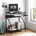 thumbnail image 2 of Costway  27.5" Laptop Table Computer Desk for Small Spaces with Pull-out Keyboard Tray, 2 of 10