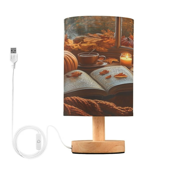 BZSMCE Lamp Modern Autumn Themed Bench Creative Patter Night Light