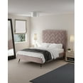 thumbnail image 2 of Manhattan Comfort Crosby Full-Size Bed with Solid Wood Frame in Blush, 2 of 9