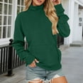 thumbnail image 4 of Plain Sweatshirts for Women 2025 Fall Winter Long Sleeve Crewneck Casual Basic Sweatshirt with Pockets Pullover Tops, 4 of 5