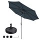 thumbnail image 1 of LAGarden 9 Ft Aluminum Outdoor Patio Umbrella Kit Tilt UV30+ Base Water Beach Yard LAGarden Modern, 1 of 11