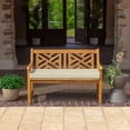 thumbnail image 2 of ARDEN Foam Outdoor Bench Cushion Kit, 48 x 18, made with ProFoam, Rain-proof, Fade Resistant, Tan Leala, 2 of 9