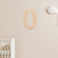 thumbnail image 4 of COMPUKAS 1Pcs Natural Wooden Numbers For Crafts Wooden Plaque Baby Shower Number Decorations Light Yellow, 4 of 6