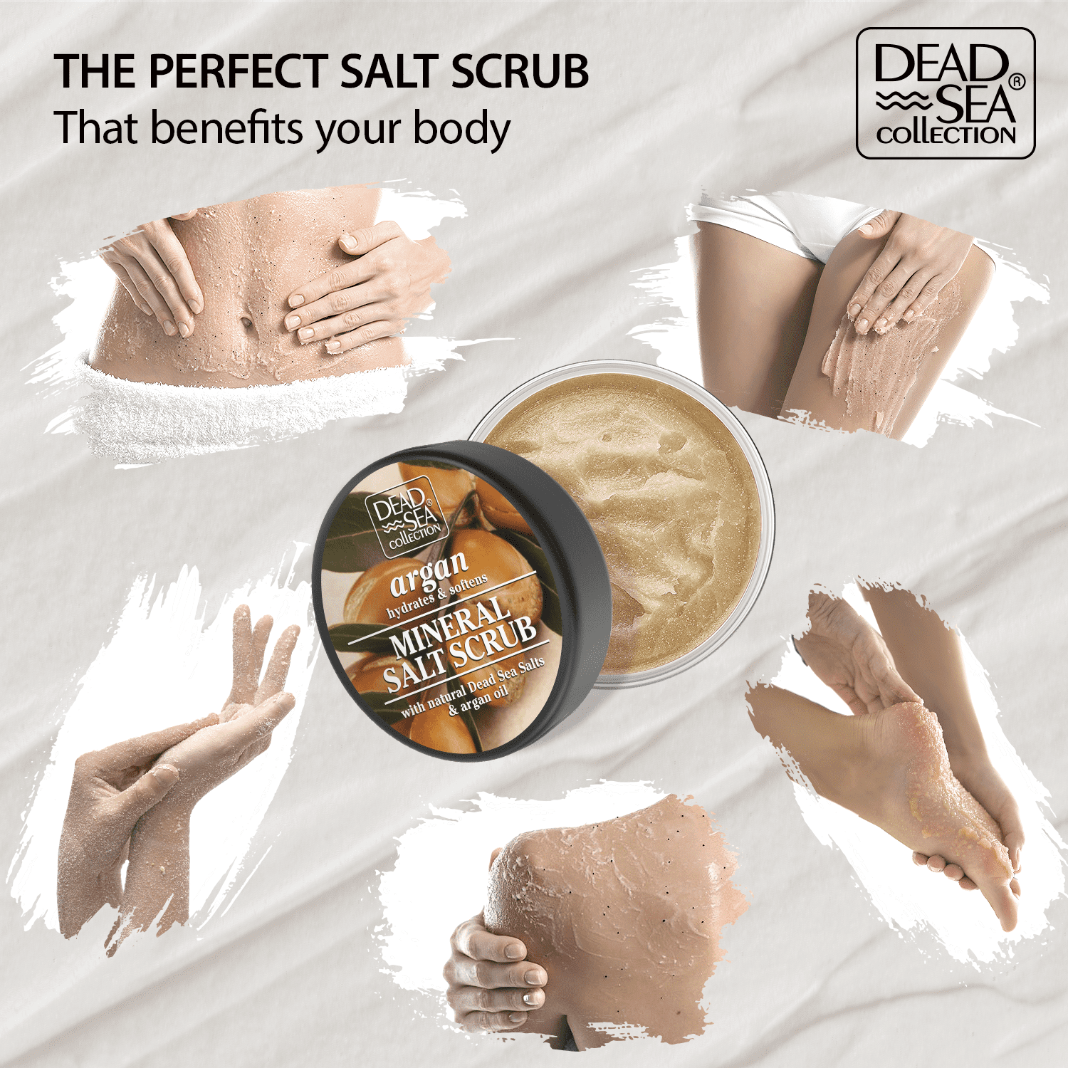 Dead Sea Salt Scrub, Natural Salt Scrubs, Body Scrub