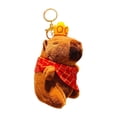 thumbnail image 2 of Almencla Capybara Plush Toy Keychain Car Keychain Plush Toy Gift Unique Women Bag Accessories Handbag Keyring for Family Women Friends with hat, 2 of 8