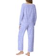 thumbnail image 3 of MINTREUS Pajamas for Women Set 2 Piece Lounge Set Long Sleeve Pjs Long Pants Sleepwear with Pockets, 3 of 9