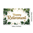 thumbnail image 3 of Happy Retirement Party Banner Backdrop Celebration Background Decorations Photography Props Balloons Cheers Event Supplies Retirement Party, 3 of 4
