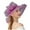 Hot Pink, variant on FUZHIQ Handmade Floral Organza Wide Brim Fascinator Hat for Women Tea Party Hat, Lightweight Breathable Sun Hat for Wedding Kentucky Derby Formal Event