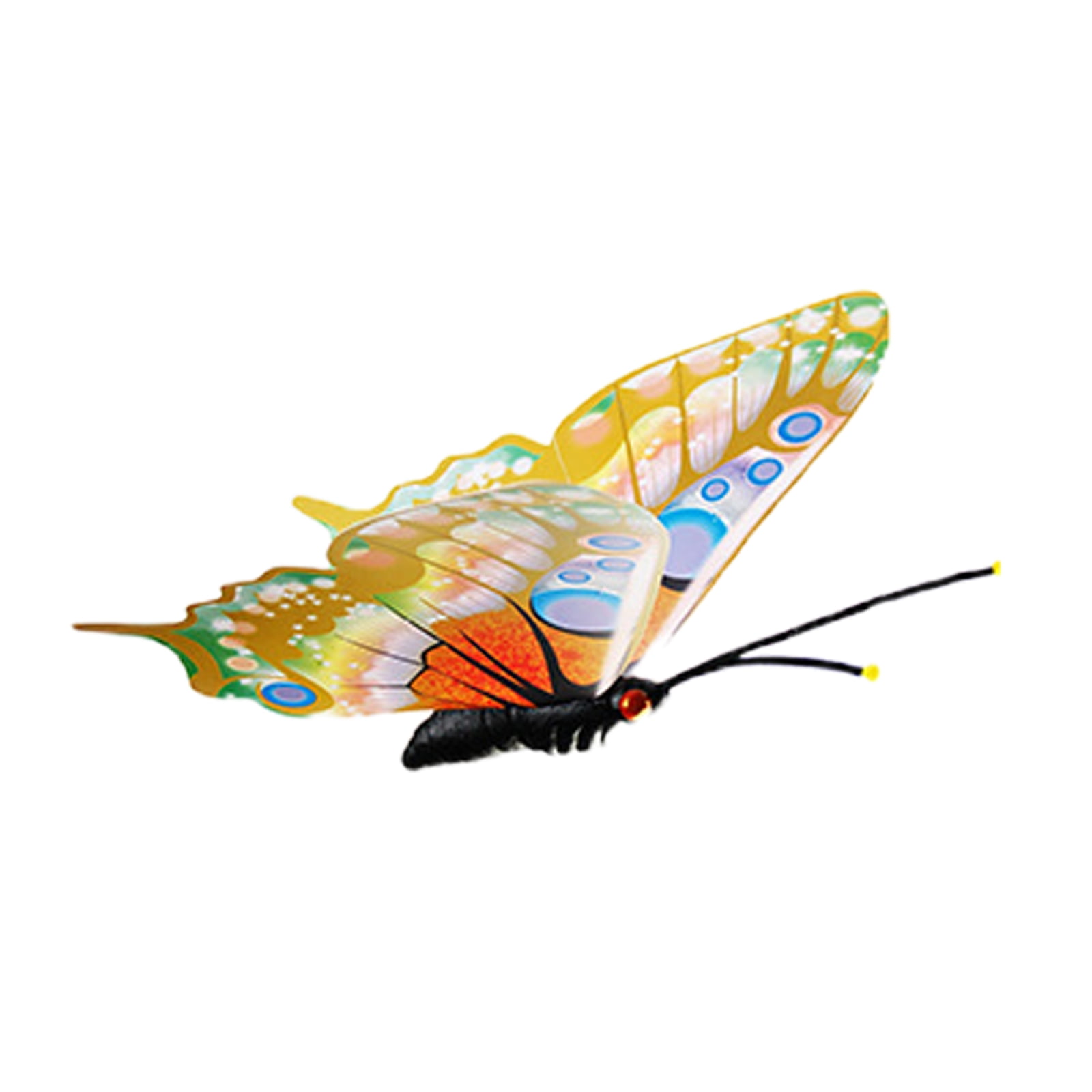 TaTalife Artificial Butterfly, Feather Butterfly, Butterflies for Crafts for Floral Arrangements, 3D Butterfly Stakes Decor, Patio Plant Pot, Flower