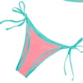 thumbnail image 4 of Stamzod Triangle Bikini Sets for Women Two Piece Drawstring Bathing Suits High Cut Cheeky Swimsuit Summer Beach Swimwear Watermelon Red-1 L, 4 of 5