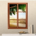 thumbnail image 2 of wall26 Removable Wall Sticker/Wall Mural - Palm Tree and Tropical Beach - Creative Window View Vinyl Sticker - 36"x48", 2 of 7