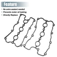 thumbnail image 4 of Unique Bargains Engine Valve Cover Gaskets No.06E-103-483-Q/06E-103-483-P for Audi A6 Quattro 2009-2018 Black, 4 of 6