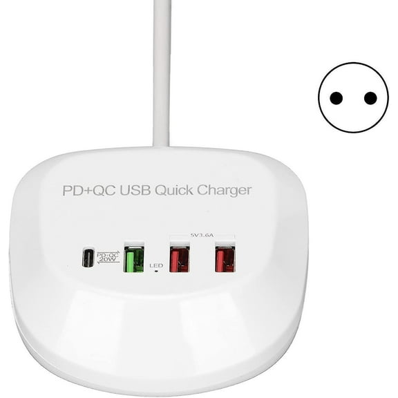 Usb Charging Station, 4-port Charging Station