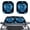 Blue Turtle Floral Pattern, variant on XYZCANDO Car Sun Shade with Tropical Palm and Hibiscus Pattern, Foldable Auto Sun Shade for Uv Block and Keeping Vehicle Cool for Daily Driving