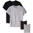 thumbnail image 2 of Fruit of the Loom Men's Crew Neck T-Shirt Multipack (Black/Gray, X-Large (42"-44" Chest)), 2 of 2