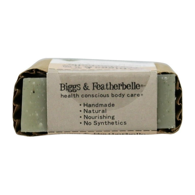 Biggs & Featherbelle Poppa Bar Soap, Cleanse, Woodlands Medley - 3.5 oz