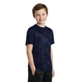 thumbnail image 4 of Sport-Tek Youth CamoHex Tee-M (True Navy), 4 of 6