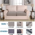 thumbnail image 2 of Super Stretch Stylish Cushions Covers/Furniture Cover Spandex Jacquard Small Checked Pattern Super Soft Slipcover Washable Individual, 2 of 7