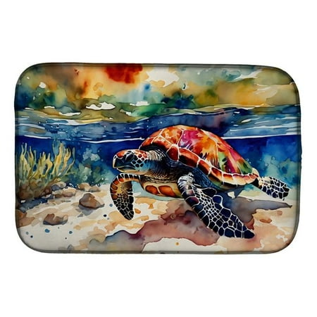 

Carolines Treasures DAC2806DDM 21 x 14 in. Unisex Loggerhead Sea Turtle Dish Drying Mat