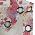 thumbnail image 5 of Ambesonne Abstract Art Grommet Curtain, Skull and Corals, 50" x 63", Multicolor, 5 of 6