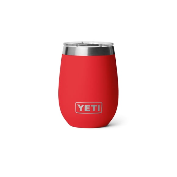Vaso YETI Rambler Wine, 300 ml, revestido de cerámica, rojo rescate, 10 onzas