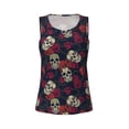 thumbnail image 5 of Goofa Roses Skulls Printed Womens Workout Tops for Women Sleeveless Yoga Shirts Athletic Running Tank Tops Sleeveless Gym Clothes Workout Apparel-XX-Large, 5 of 9