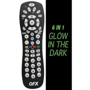 Qfx Rem-6 6-in-1 Universal Remote With Glow-in-the-dark Buttons