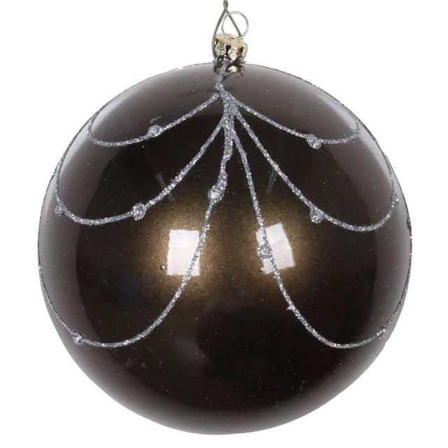 Vickerman MT194687D Rideau Ornement en Étain Pailleté 4.75 Po - 4 par Sac
