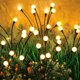 thumbnail image 1 of Solar Garden Lights, 4 Pack 32 LEDs Solar Outdoor Lights, Firefly Lights for Patio Pathway Outdoor Decor, Big Bulb Base&Vary in Lenth, Warm White, 1 of 4
