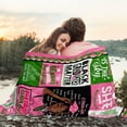 thumbnail image 3 of African American Graduation Gifts Blanket 60" X 50", Graduation Gifts for Her, Pink and Green Graduation Gifts, 2024 Graduation Gifts, Black Girl Graduation Gifts, Graduation Blanket for Black Women, 3 of 5