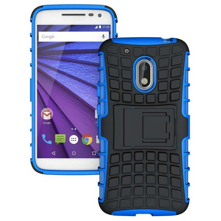 MOTO G4 PLAY CASE/STAND, Nakedcellphone's GRENADE GRIP RUGGED TPU SKIN HARD CASE COVER STAND FOR MOTOROLA MOTO G4 PLAY (XT1607,