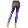 thumbnail image 2 of Graphic Print Galaxy Exposure Leggings Black M, 2 of 2