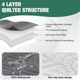 thumbnail image 4 of CHOK 2024 Waterproof Quilted Slipcover  Anti Slip Mat  Arm Sofa Cover  Furniture Protector with Side Pocket Storage  for Pets Dog Cat  Washable  for 1/2/3 Cushion Couch Sofa, 4 of 8