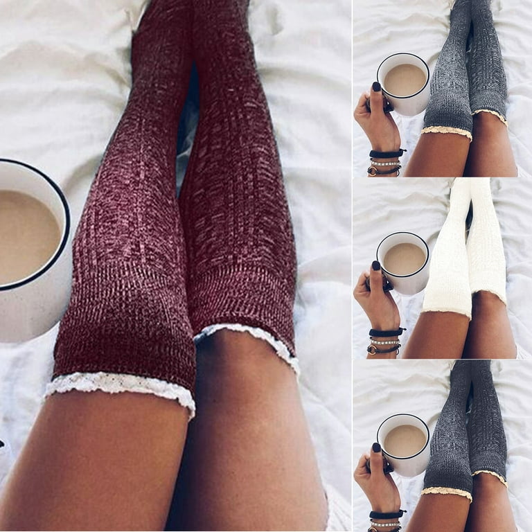 Cozy thigh high socks deals