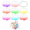 thumbnail image 1 of 40PCS Acrylic Blanks with 50 Colorful Bead Chain, Transparent Gradient Acrylic DIY Ornament Blanks for Key Chain Craft Hanging Christmas Decor(Color Random), 1 of 6