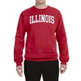 thumbnail image 2 of Wild Bobby State of Illinois College Style Unisex Crewneck Sweatshirt, 2 of 6