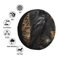 thumbnail image 4 of Fuzoiu Gothic Raven Portrait Print Universal Spare Tire Cover with Buckle Strap, Waterproof Wheel Covers for Jeep, Trailer, RV, Truck and All Car-14 inch, 4 of 6