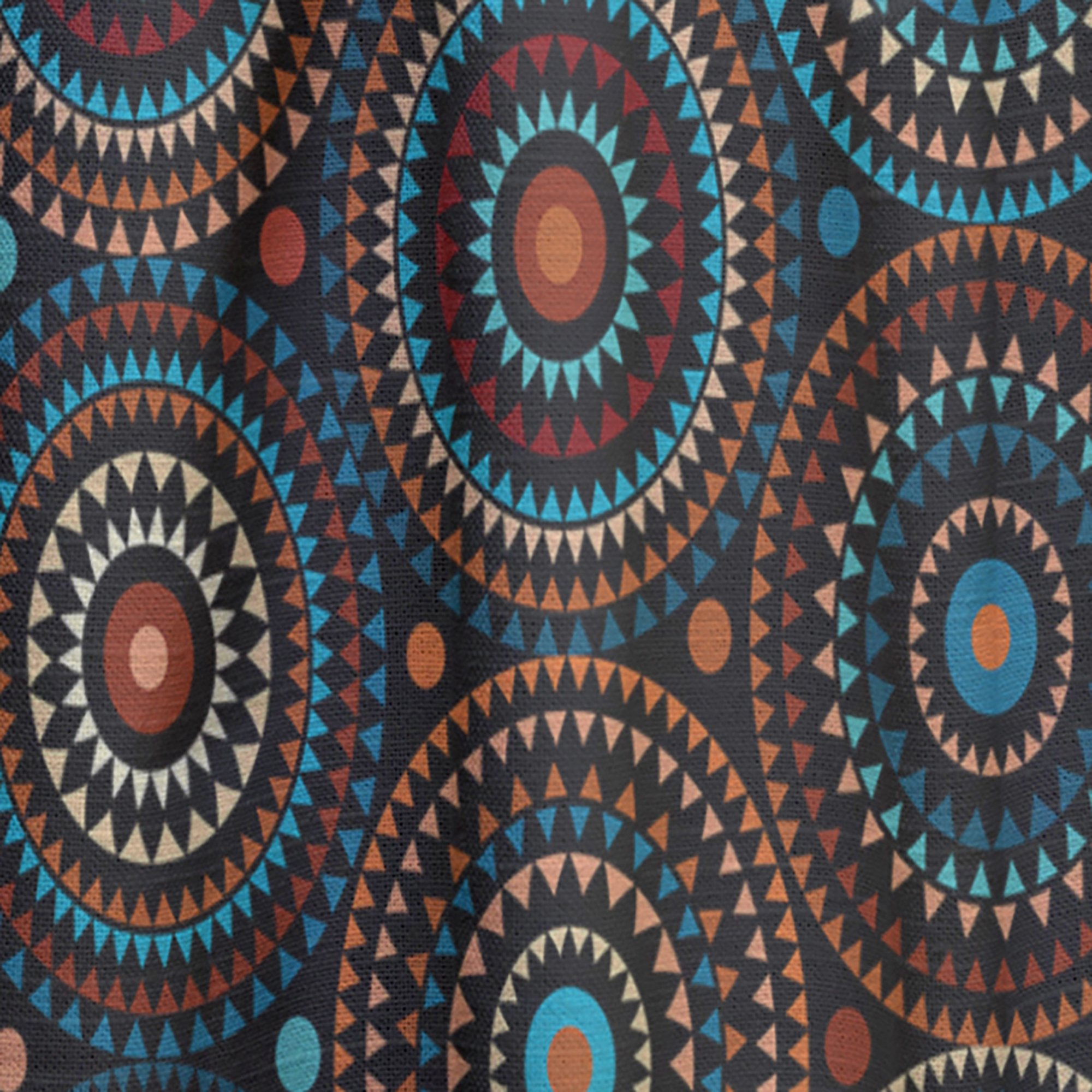 Designart 'Bituminous Impressions IV' Bohemian & Eclectic Curtain Panel