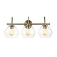 thumbnail image 5 of Globe Electric 51853 Harrow 3 Light 26" Wide Bathroom Vanity Light - Brass, 5 of 7