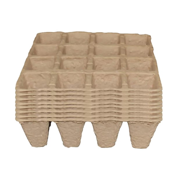 Paquete De 8 Bandejas De Iniciación De Semillas, 16 Celdas, Maceta De Plántulas, Contenedor De Cultivo De Plantas Multifuncional, Maceta De Jardín Para Plántulas De Granjero Speravity HA027582-01